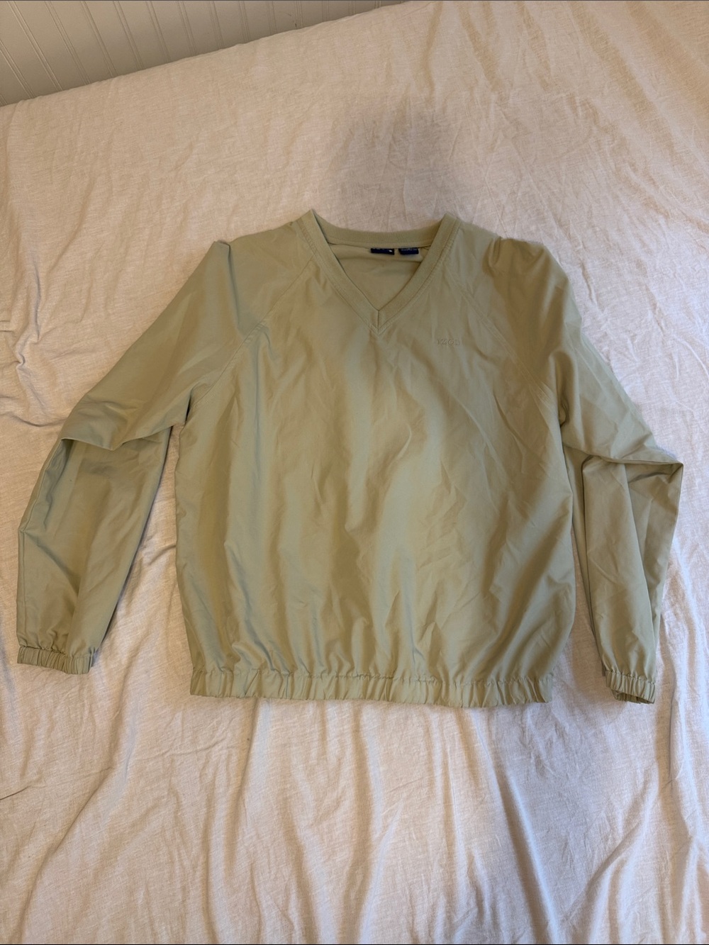 Izod Light Sage Utility Pullover Jacket